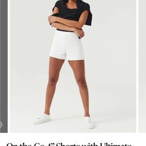 White Spanx 4” short M